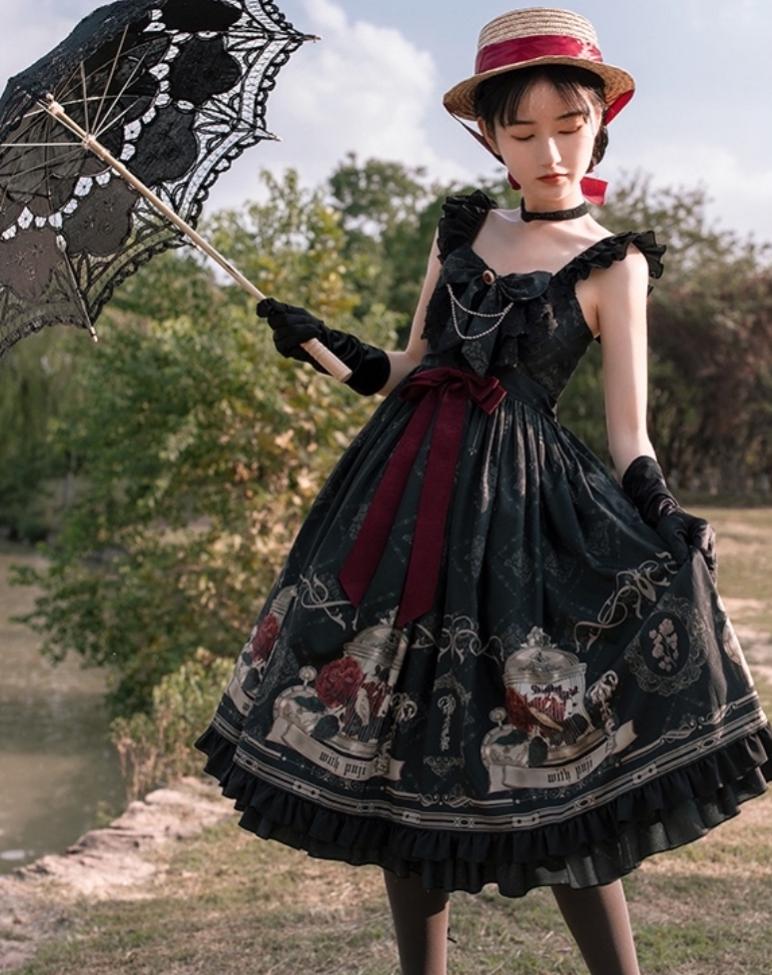 gothic lolita jumper skirt