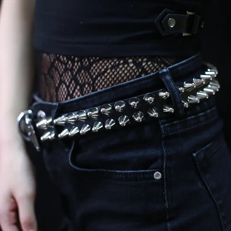 rivets goth jeans
