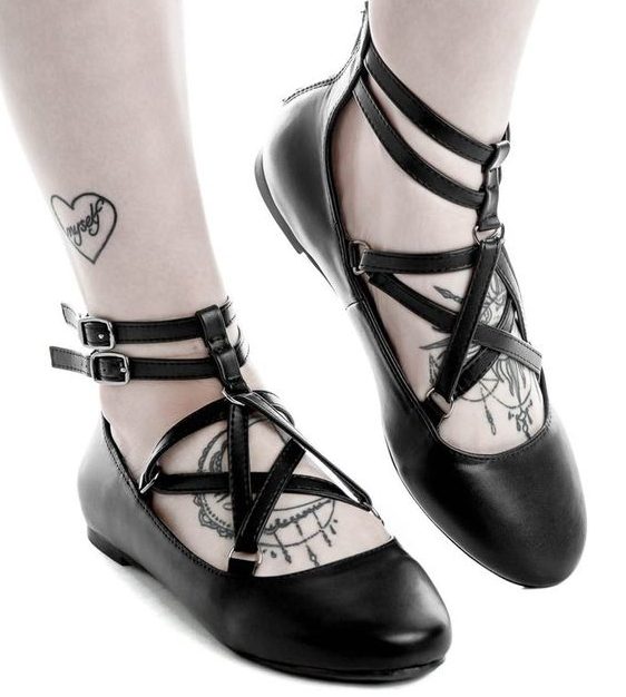 gothic ballerina shoes