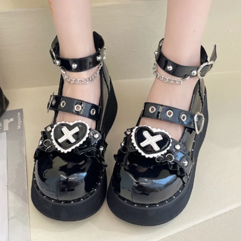 lolita heels black lolita shoes
