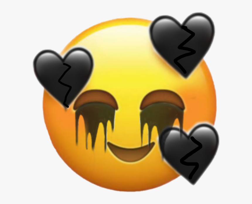 Laughing and breaking your heart gothic emoji