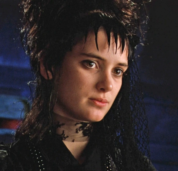 Lydia Deetz from "Beetlejuice" goth cartoon characters female