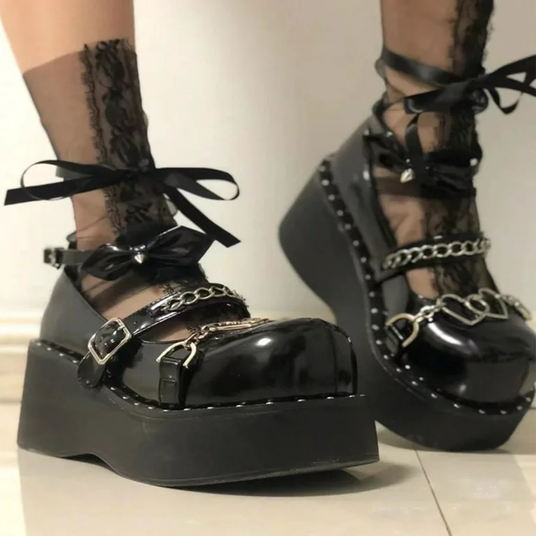 Platform Soles agodor women's goth mary jane lolita platform shoes