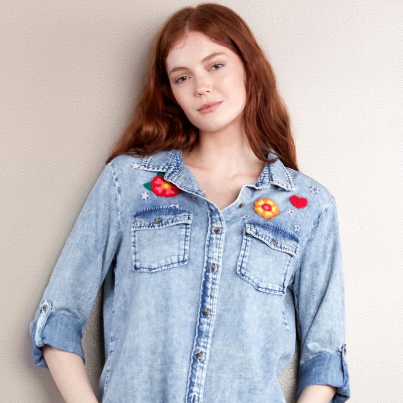 best denim shirt women’s