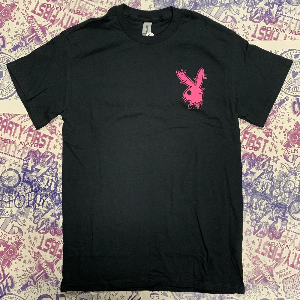 black bunny women's t-shirt