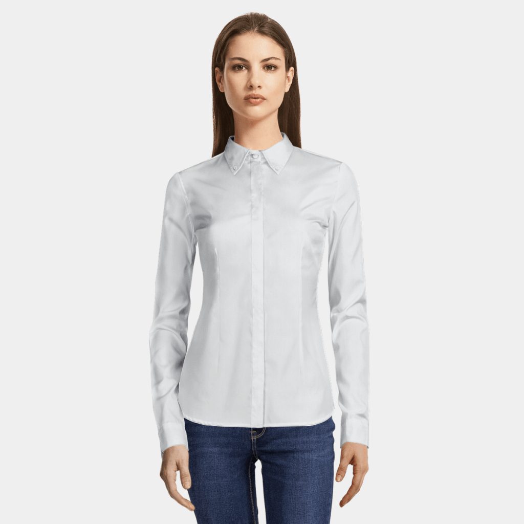 	
button up white shirt women's