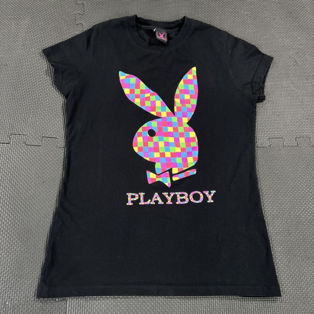 the official playboy bunny repeating masthead women's t-shirt