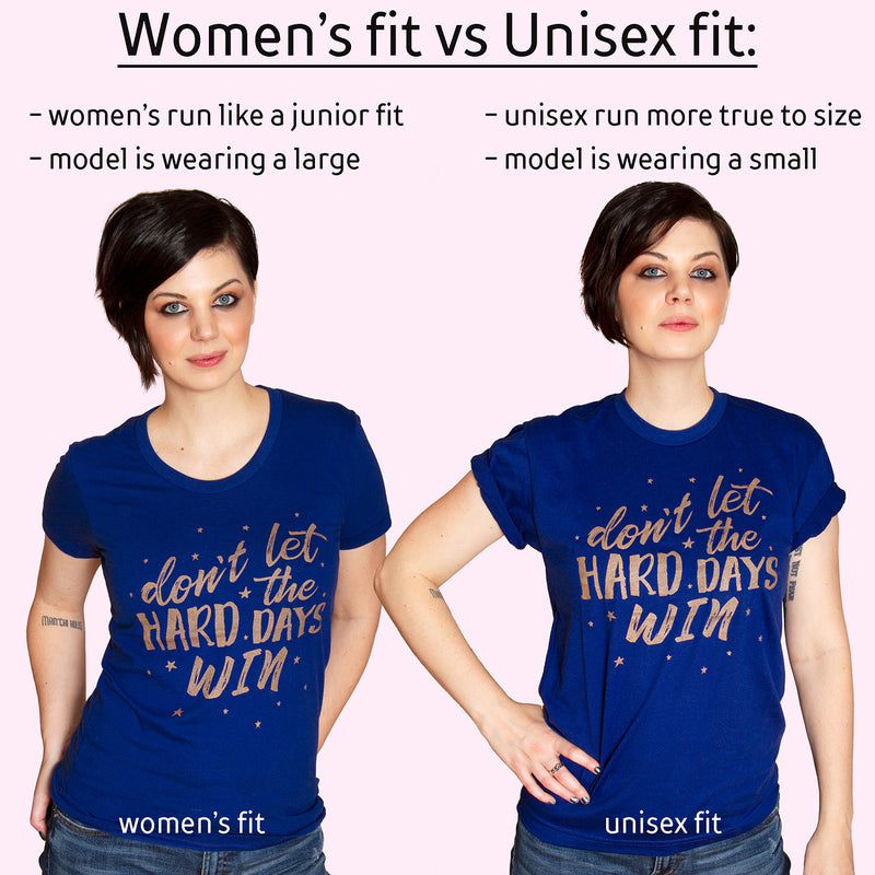 unisex shirt sizes vs women’s