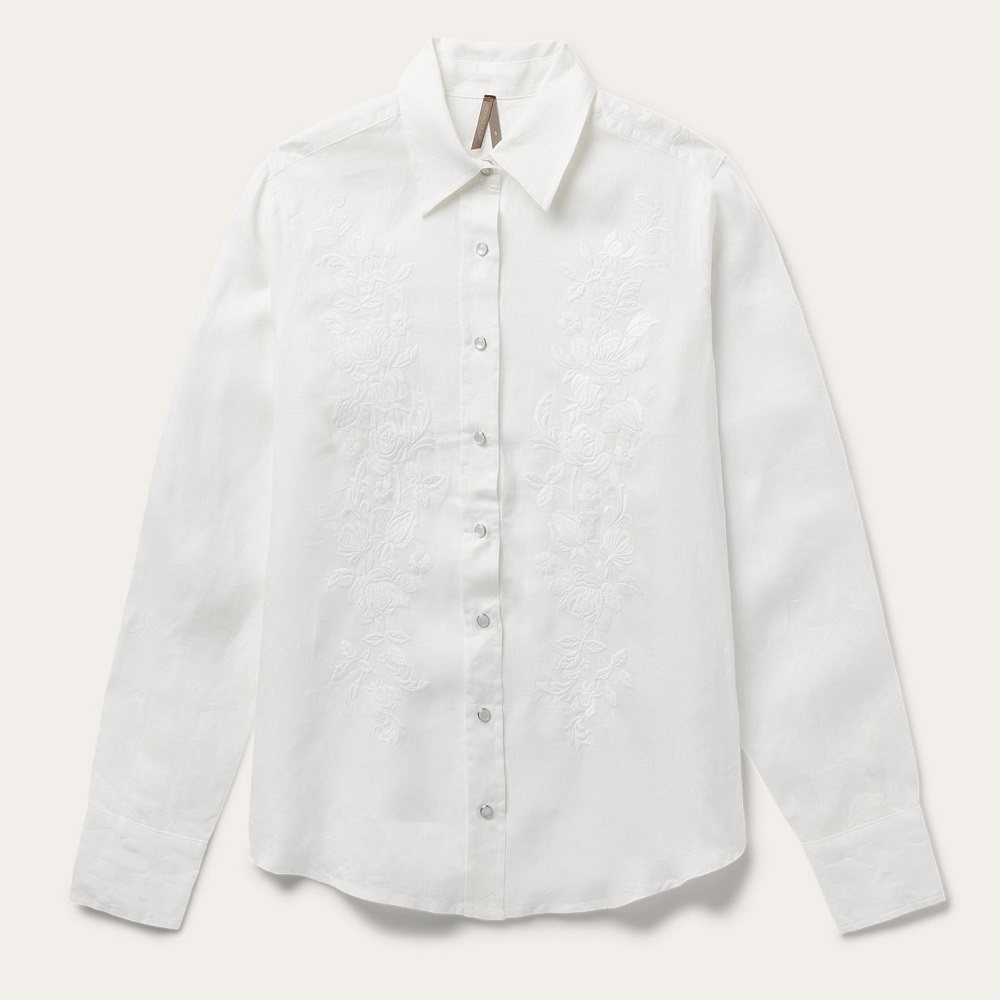 white linen shirt